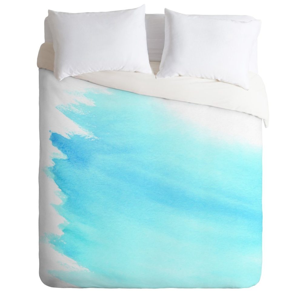 Sky to Sea Watercolor Duvet Cover - Image 2