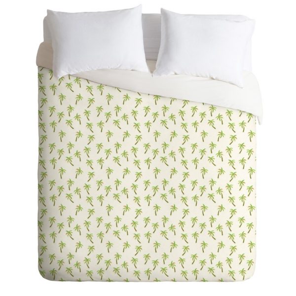 Pretty Palm Trees Duvet Cover Wonder Forest Store