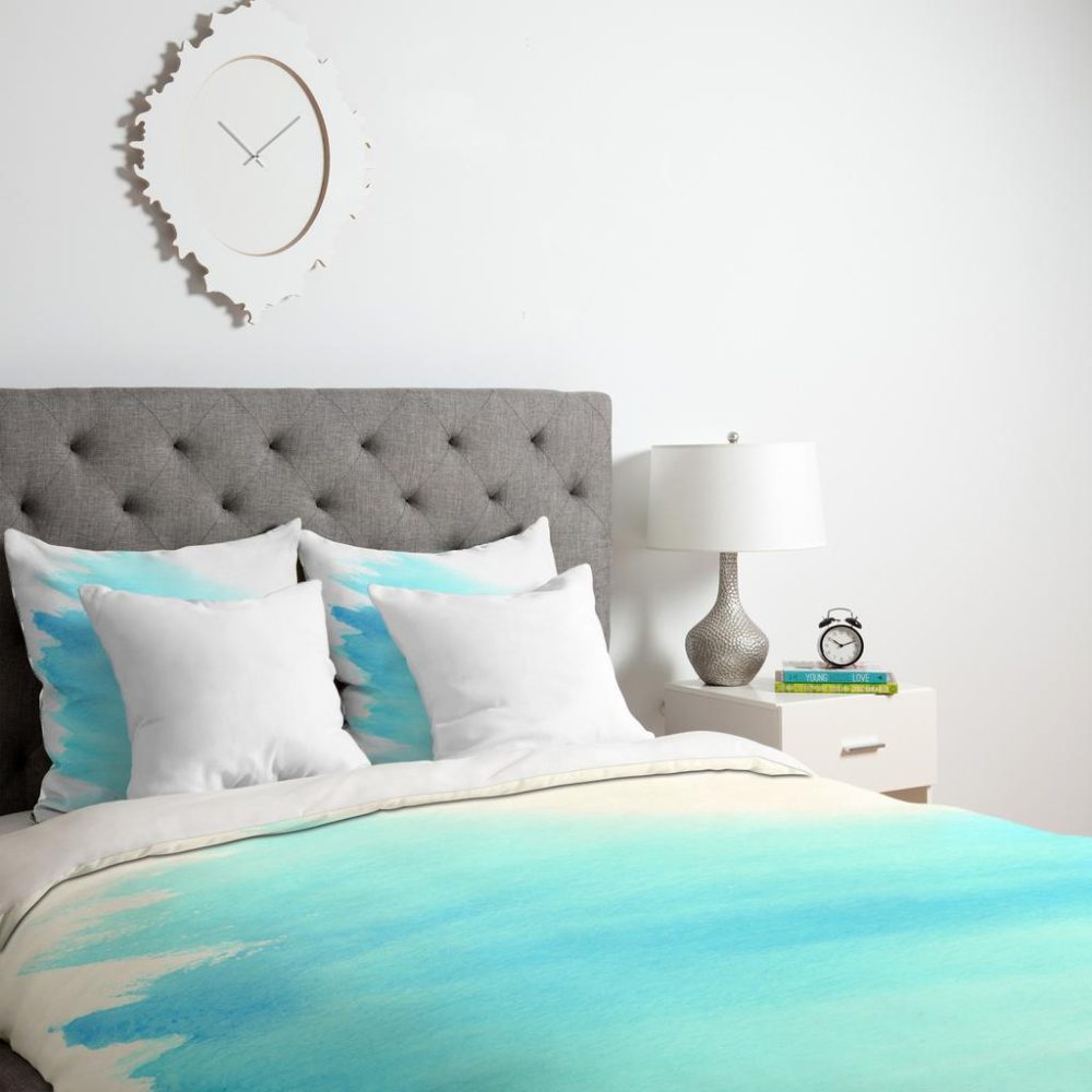 Sky to Sea Watercolor Duvet Cover - Image 3