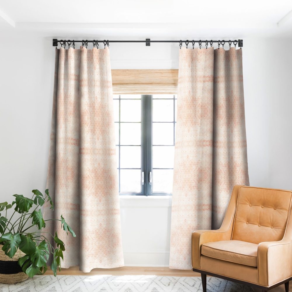 Diamond Watercolor Grid Blackout Curtains by Wonder Forest