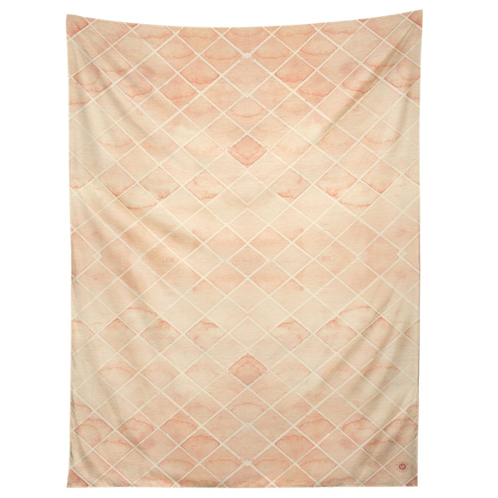 Diamond Watercolor Grid Tapestry by Wonder Forest