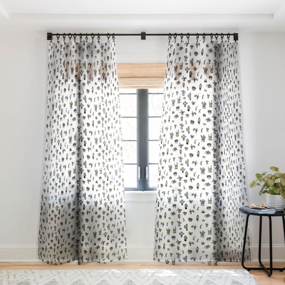 Plant Lady Curtain Panel by Wonder Forest