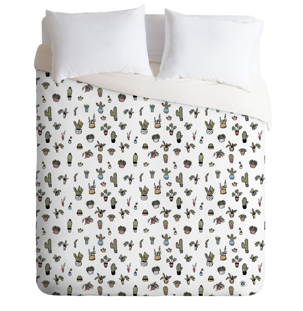 Plant Lady Duvet Cover by Wonder Forest