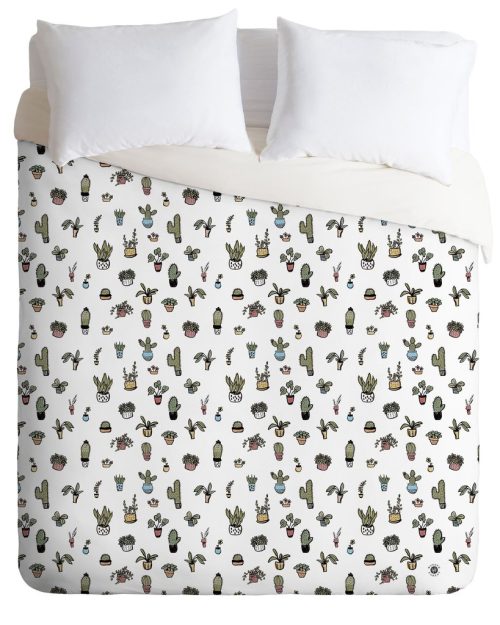 Plant Lady Duvet Cover by Wonder Forest