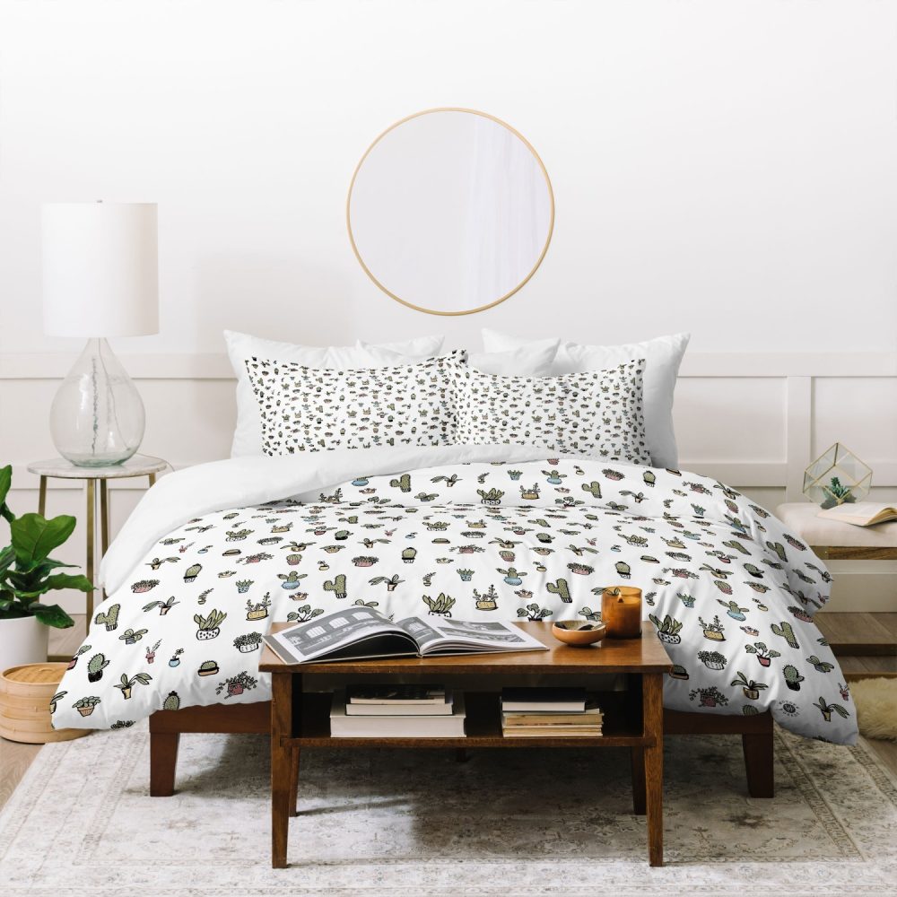 Plant Lady Duvet Cover by Wonder Forest