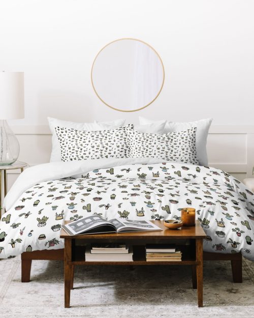 Plant Lady Duvet Cover by Wonder Forest