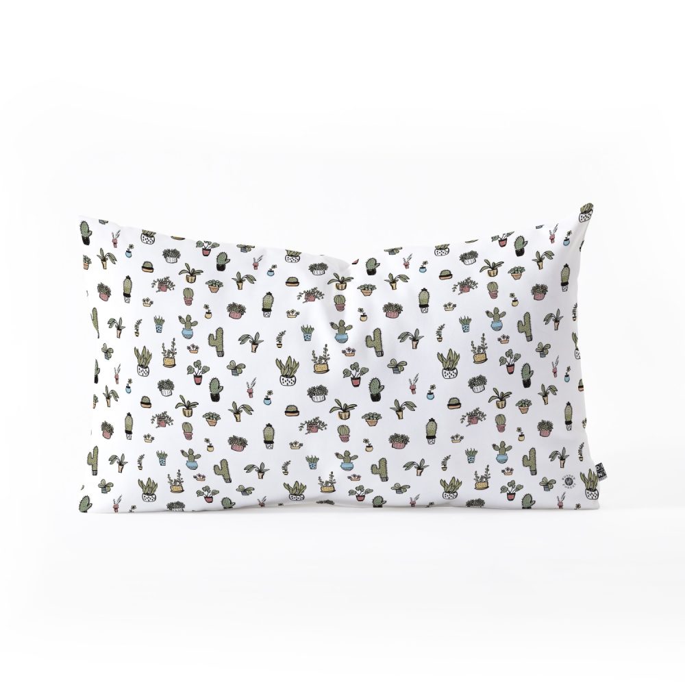 Plant Lady Throw Pillow by Wonder Forest