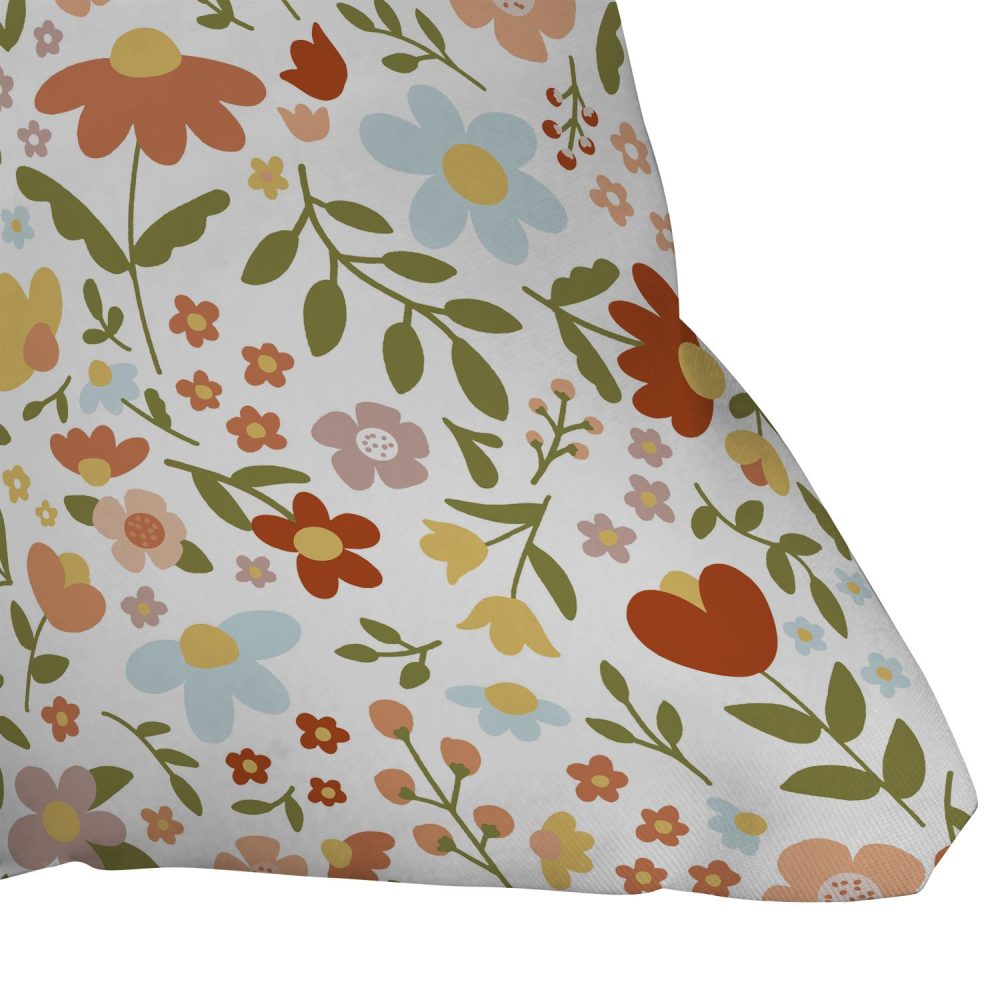 Cottagecore Florals Throw Pillow - Image 4