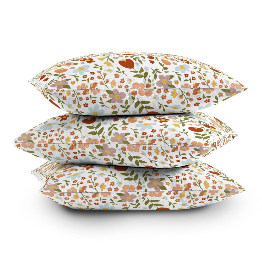 Cottagecore Florals Throw Pillow - Image 2