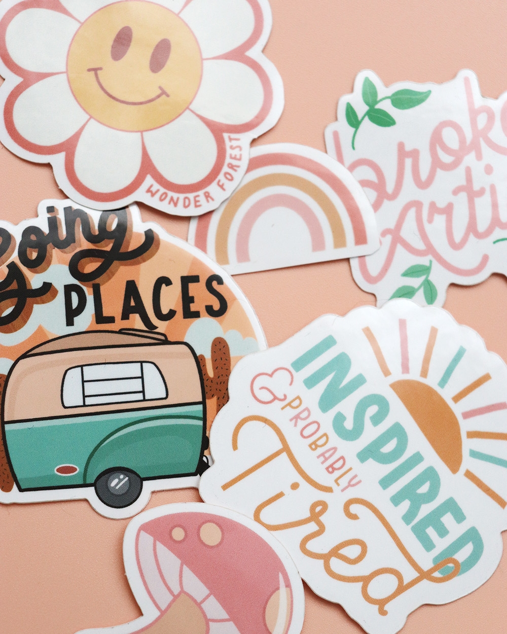 Inspired and Probably Tired Sticker – Wonder Forest Store